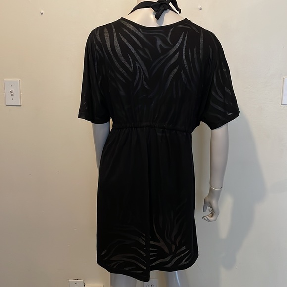 Black Swimsuit Cover Up, Size Medium - Picture 3 of 4